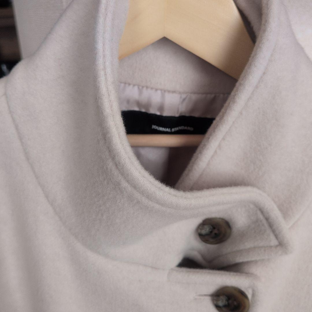 ジャーナルスタンダード スーパー140ハイネックテントコート　ウールコート