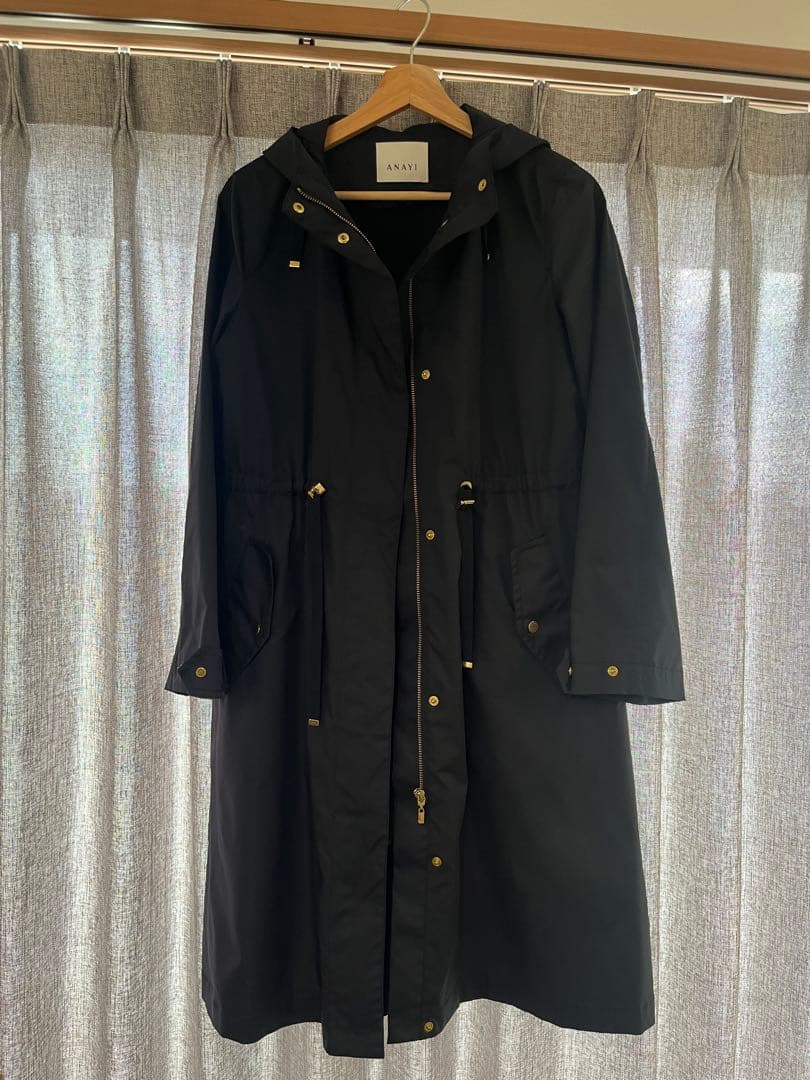 ANAYI ブライトツイルライナー付モッズコート サイズ38