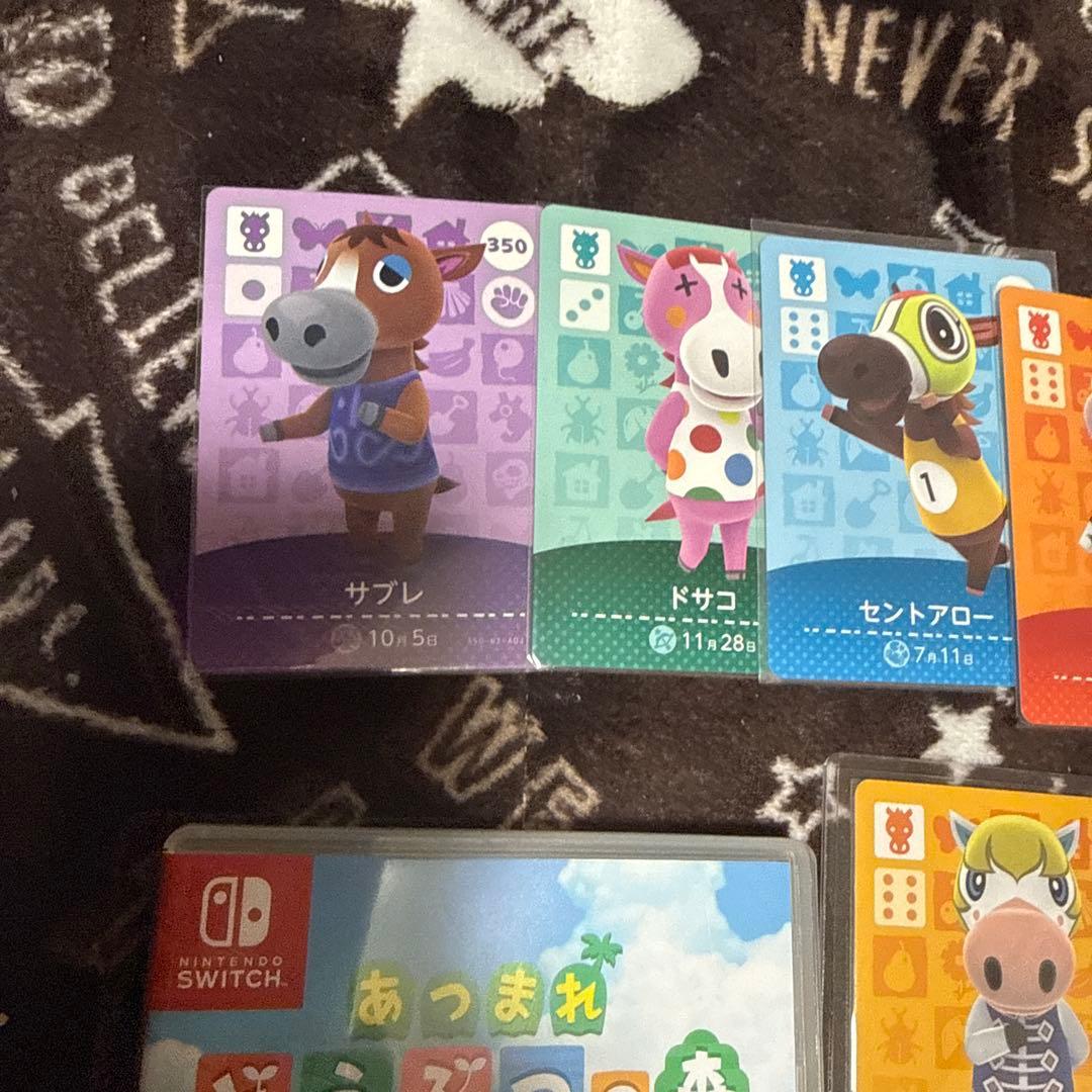 Switch あつまれどうぶつの森 ➕馬達のカード付き
