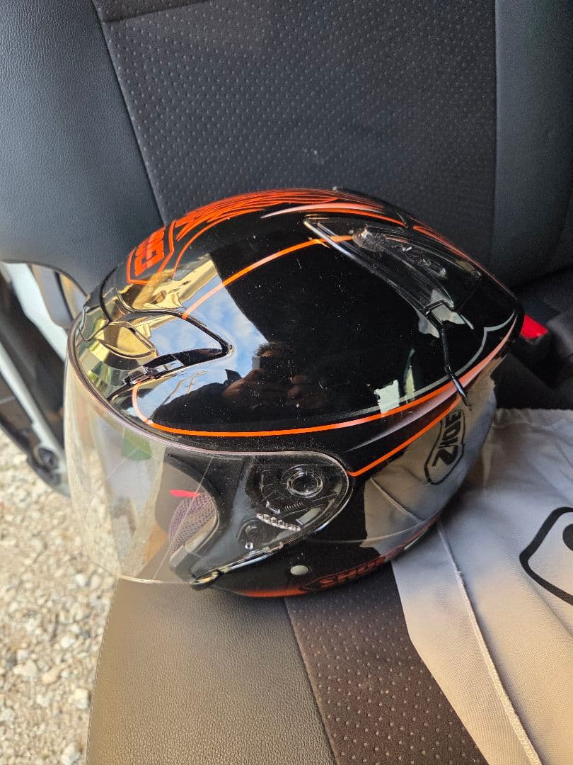 SHOEI フルフェイスヘルメット 黒/オレンジ