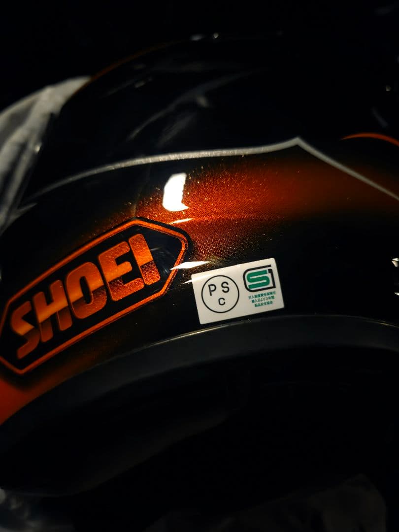 SHOEI フルフェイスヘルメット 黒/オレンジ