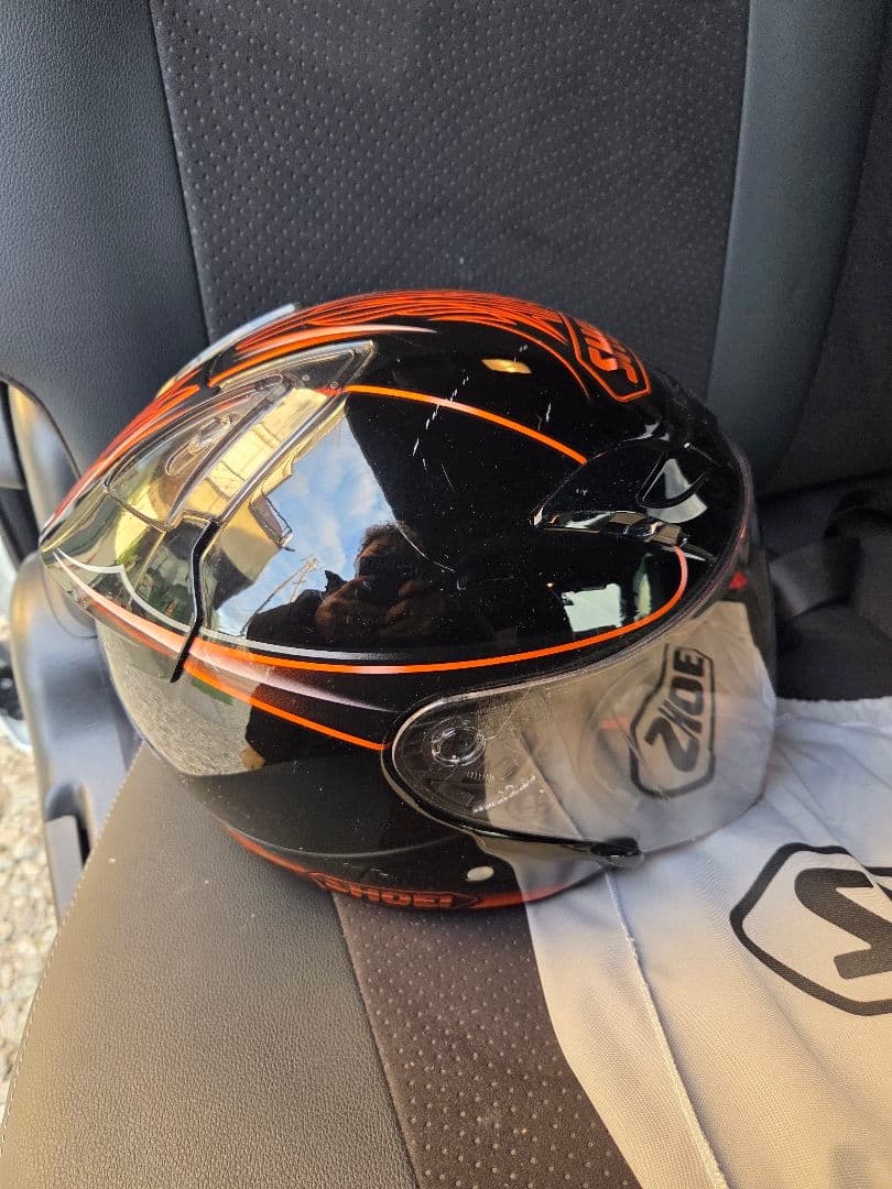 SHOEI フルフェイスヘルメット 黒/オレンジ