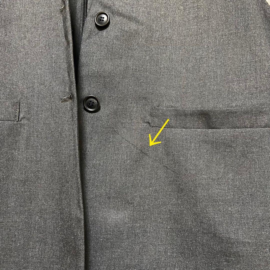 【mizuiroind】ディープVネックワイドベスト FREE チャコールグレー