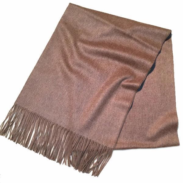 値下70㎝×200超大判無染色 100% カシミヤストールマフラーMOC新品