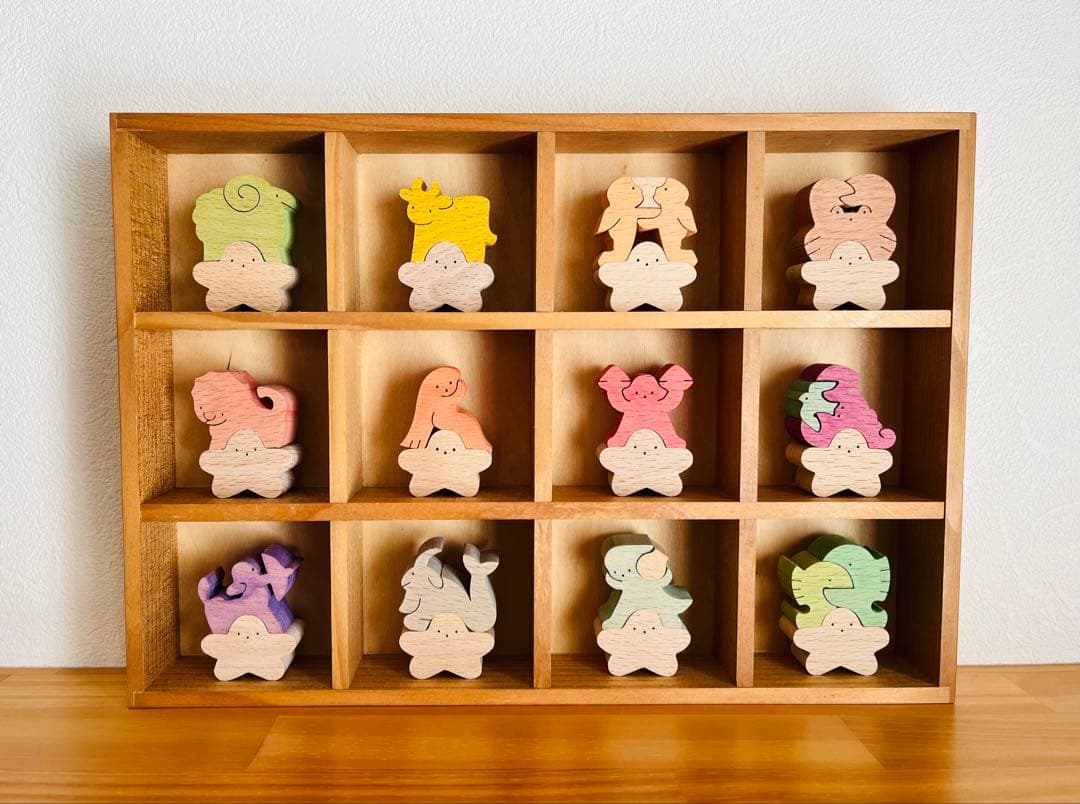 【小黒三郎】 組み木 ♡ミニ12星座セット♡