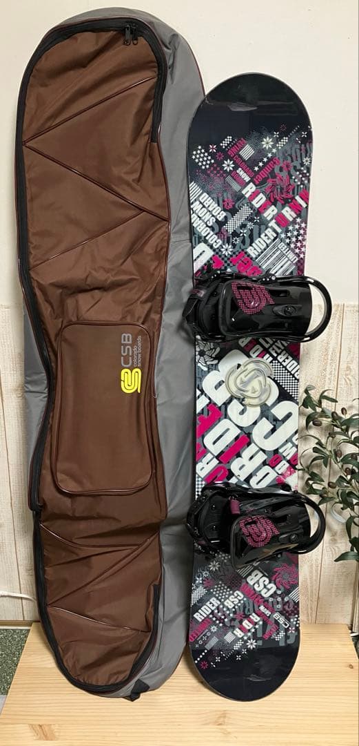 CSB スノーボード バインディング ケース付 セット