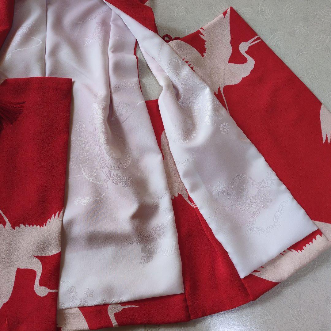 七五三３歳正絹手縫いの被布（中綿無し）アンティーク