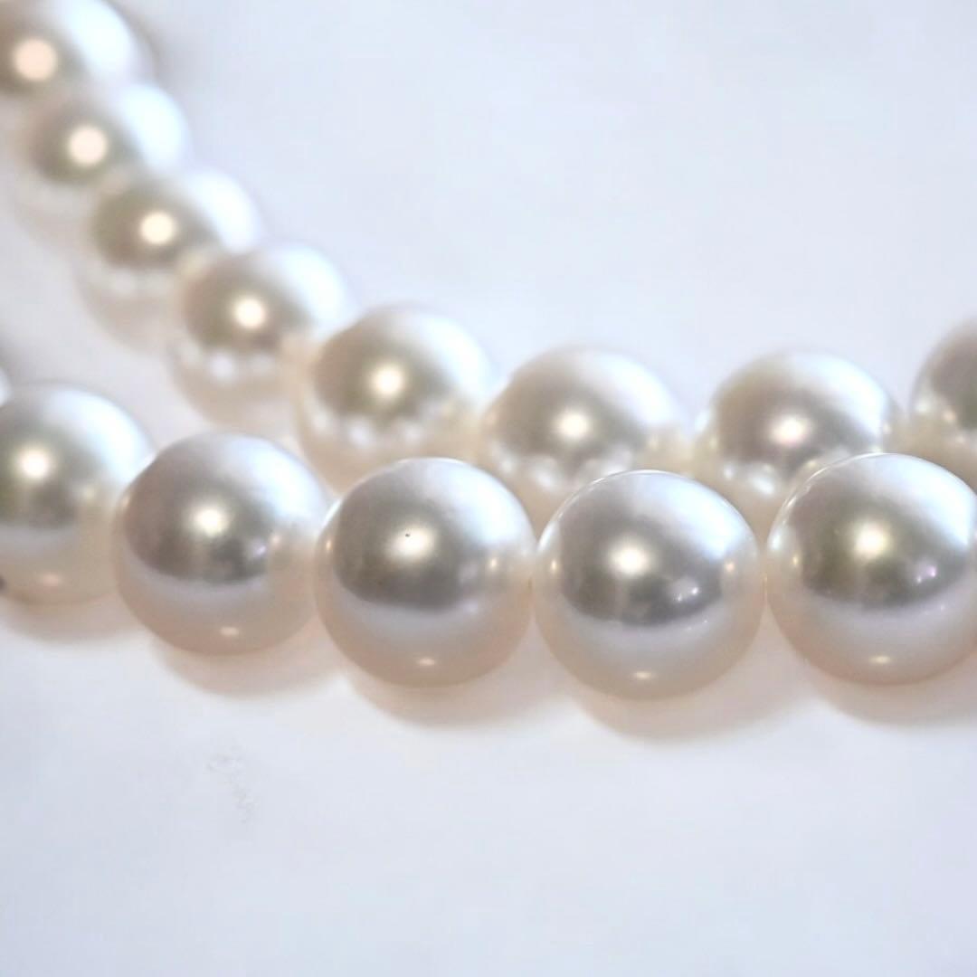 【最高品質・花珠】タサキ　アコヤ　パール　ネックレス　大珠　7.5-8.0