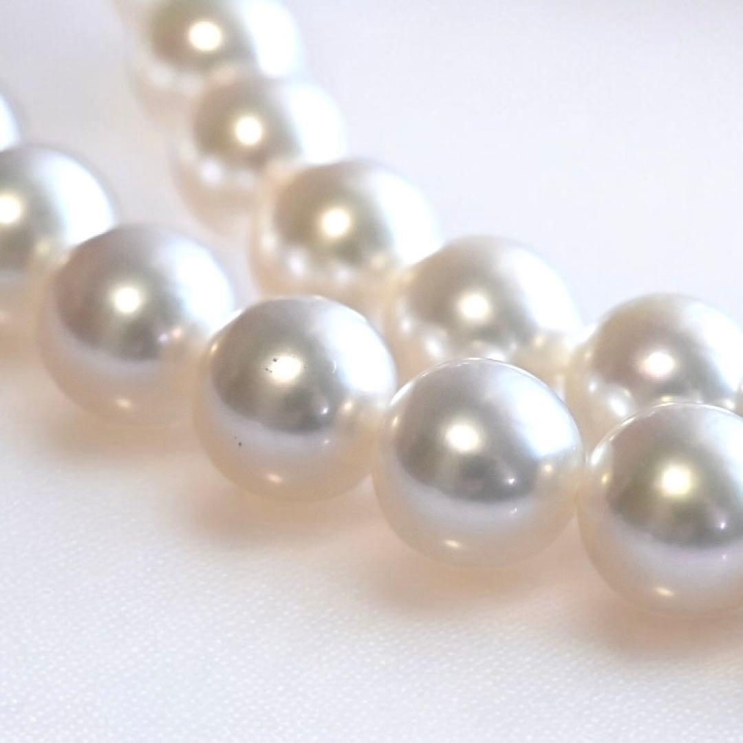 【最高品質・花珠】タサキ　アコヤ　パール　ネックレス　大珠　7.5-8.0