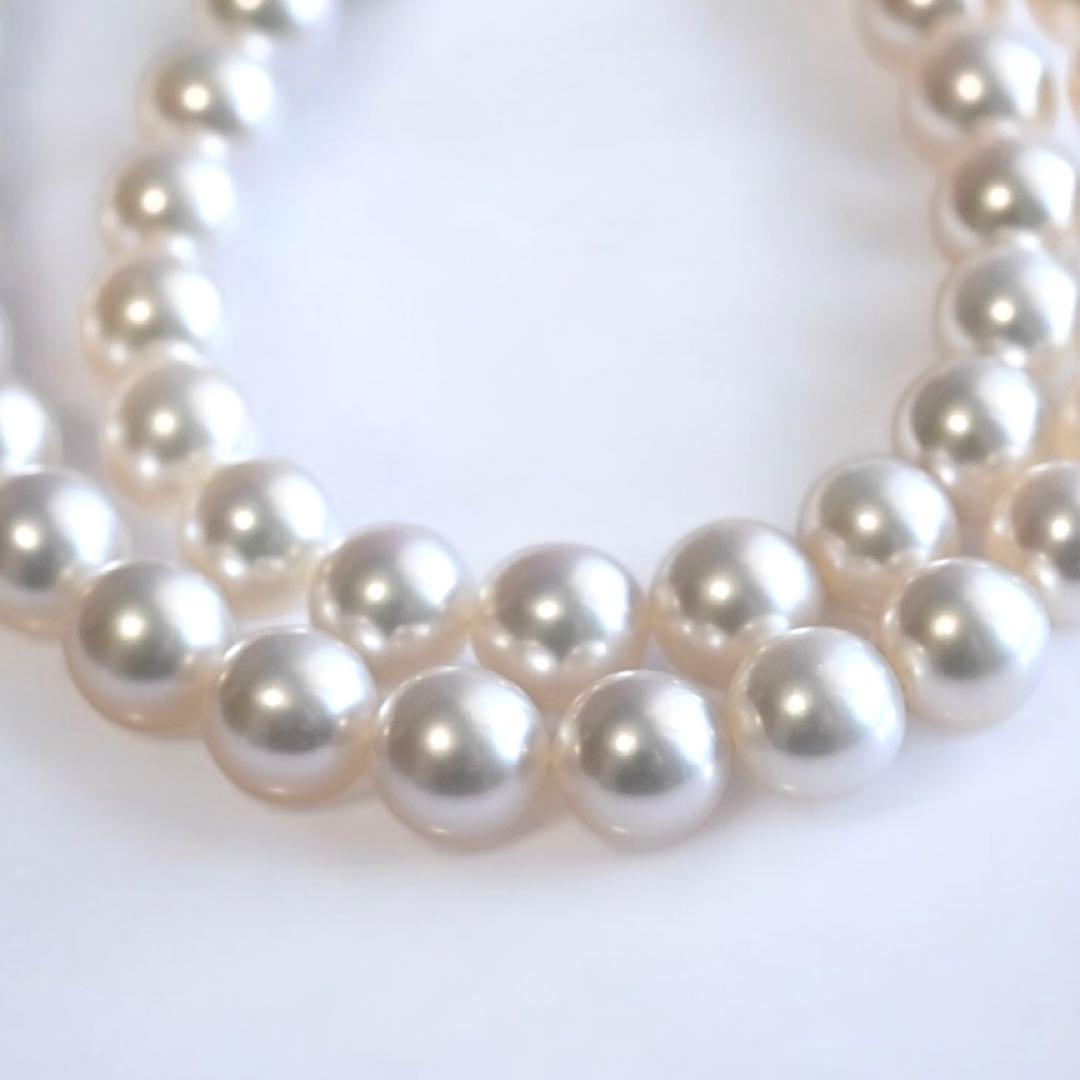 【最高品質・花珠】タサキ　アコヤ　パール　ネックレス　大珠　7.5-8.0