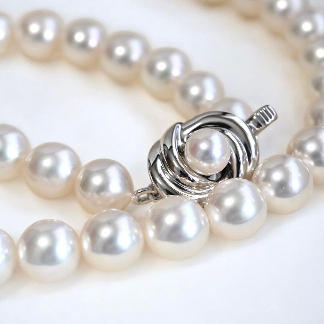 【最高品質・花珠】タサキ　アコヤ　パール　ネックレス　大珠　7.5-8.0