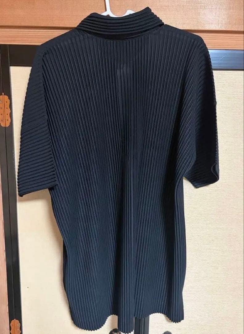 HOMME PLISSÉ ISSEY MIYAKE ポロシャツ サイズ3 黒