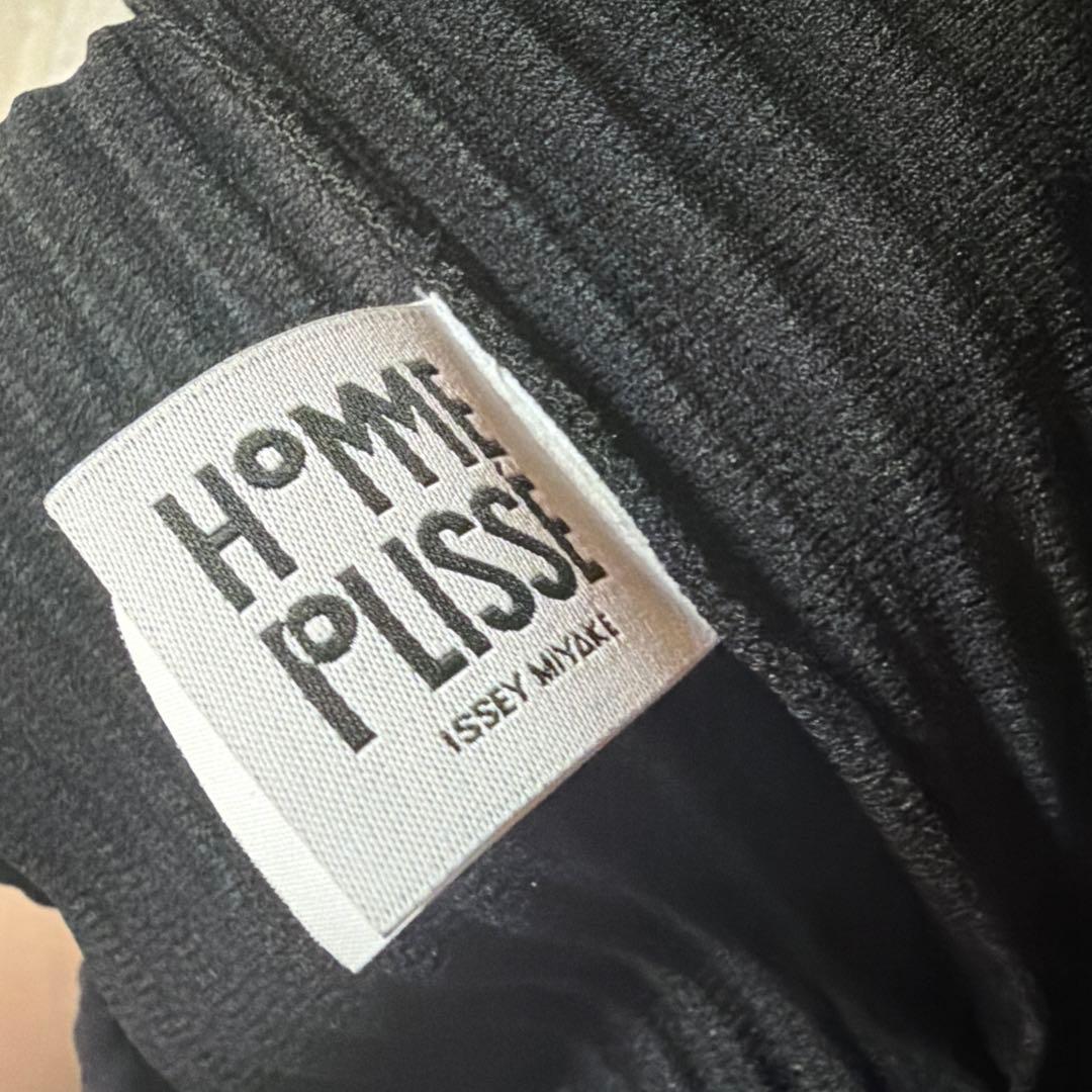 HOMME PLISSÉ ISSEY MIYAKE ポロシャツ サイズ3 黒