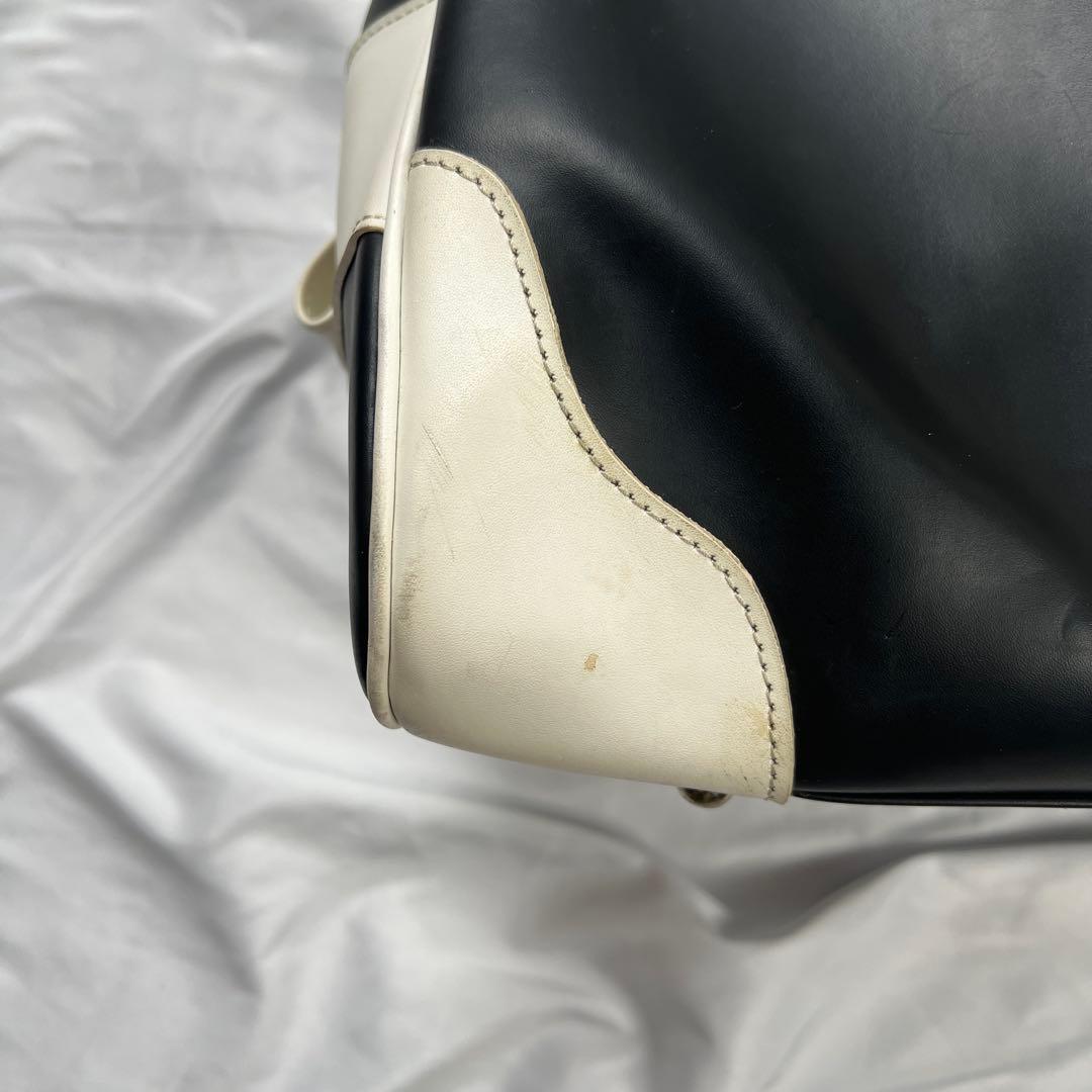 バッグ burberry black label big logo boston bag