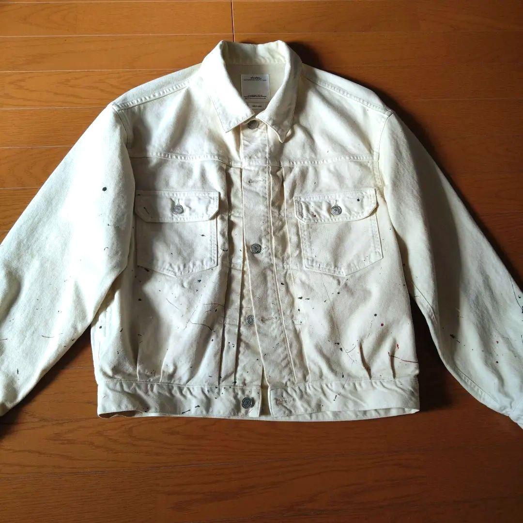 visvim 21SS ペイント加工 101☓☓ デニムジャケット