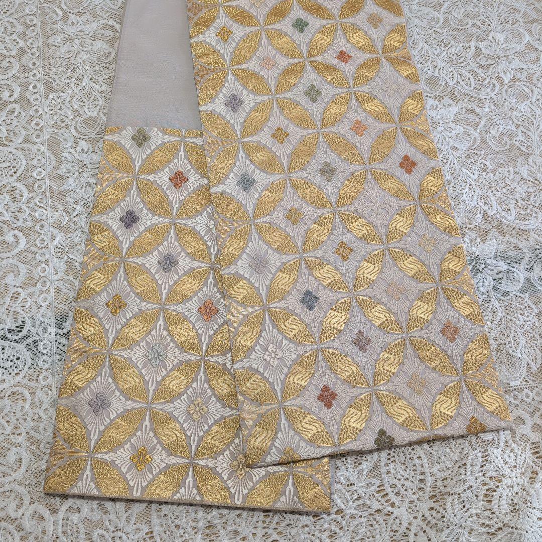 高級 袋帯 織匠十一代目 篠屋宗兵衛謹製 七宝繋 つづれ唐織 木箱付