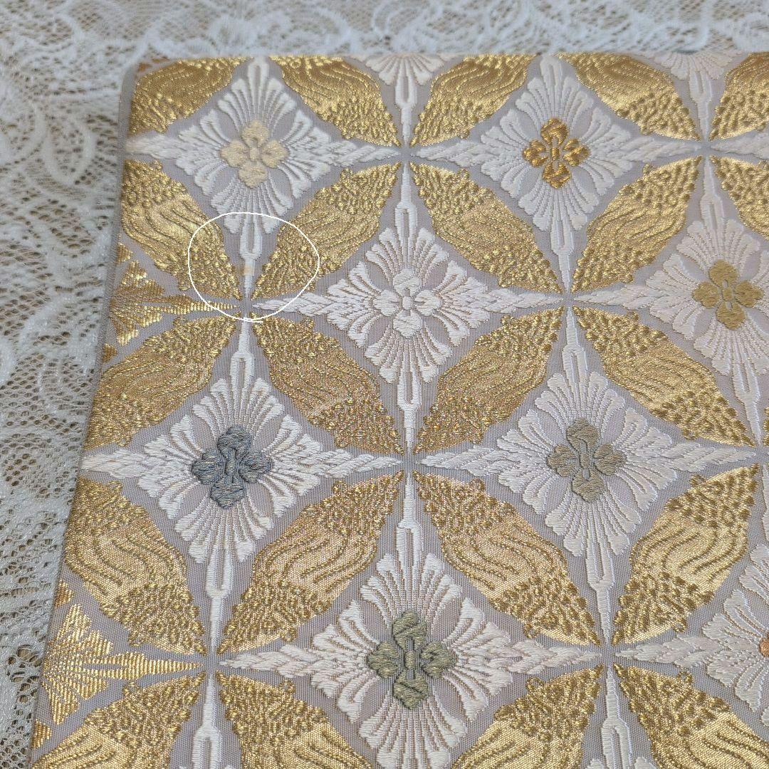 高級 袋帯 織匠十一代目 篠屋宗兵衛謹製 七宝繋 つづれ唐織 木箱付