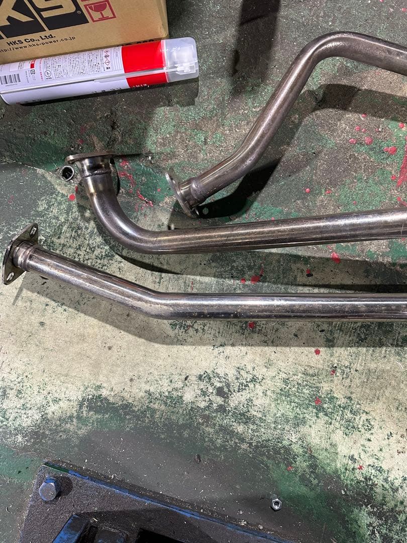 NBOX 社外マフラー ジャンク扱い ステンレス製マフラーシステム メーカー不明