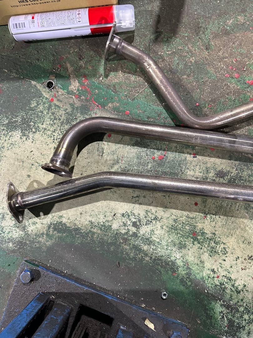 NBOX 社外マフラー ジャンク扱い ステンレス製マフラーシステム メーカー不明