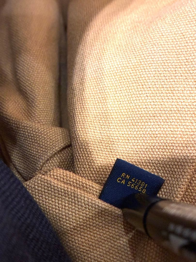 【極美品✨】Ralph Lauren デニム　トートバッグ　レア　切りっぱなし