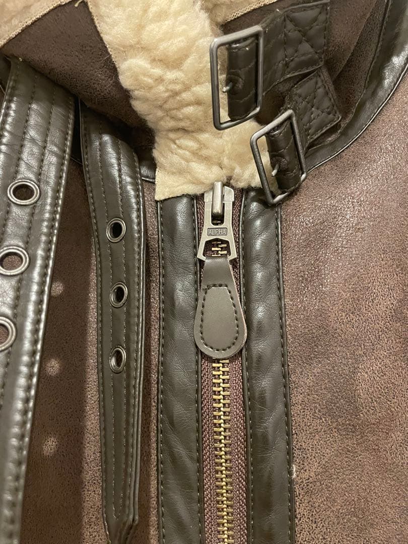 ALPHA INDUSTRIES B-3 フライトジャケット ムートン ボア M