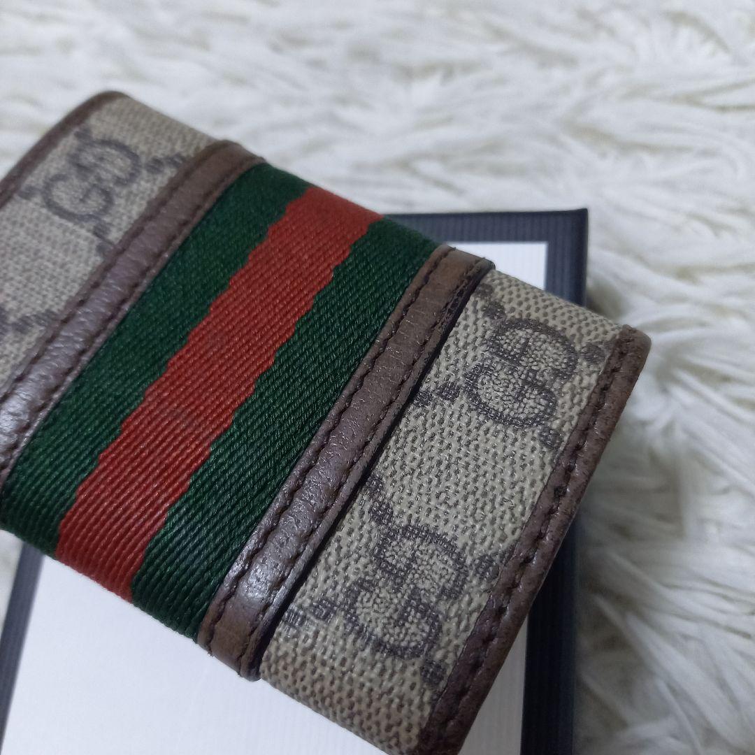 ●箱付き●　グッチ　シェリーライン　GGマーモント　オフィディア　6連キーケース