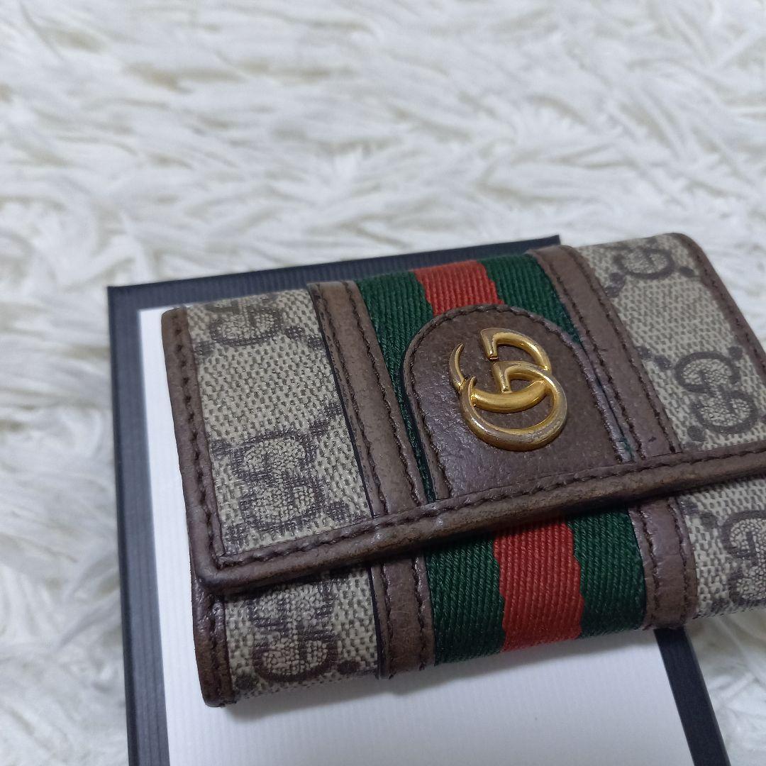 ●箱付き●　グッチ　シェリーライン　GGマーモント　オフィディア　6連キーケース