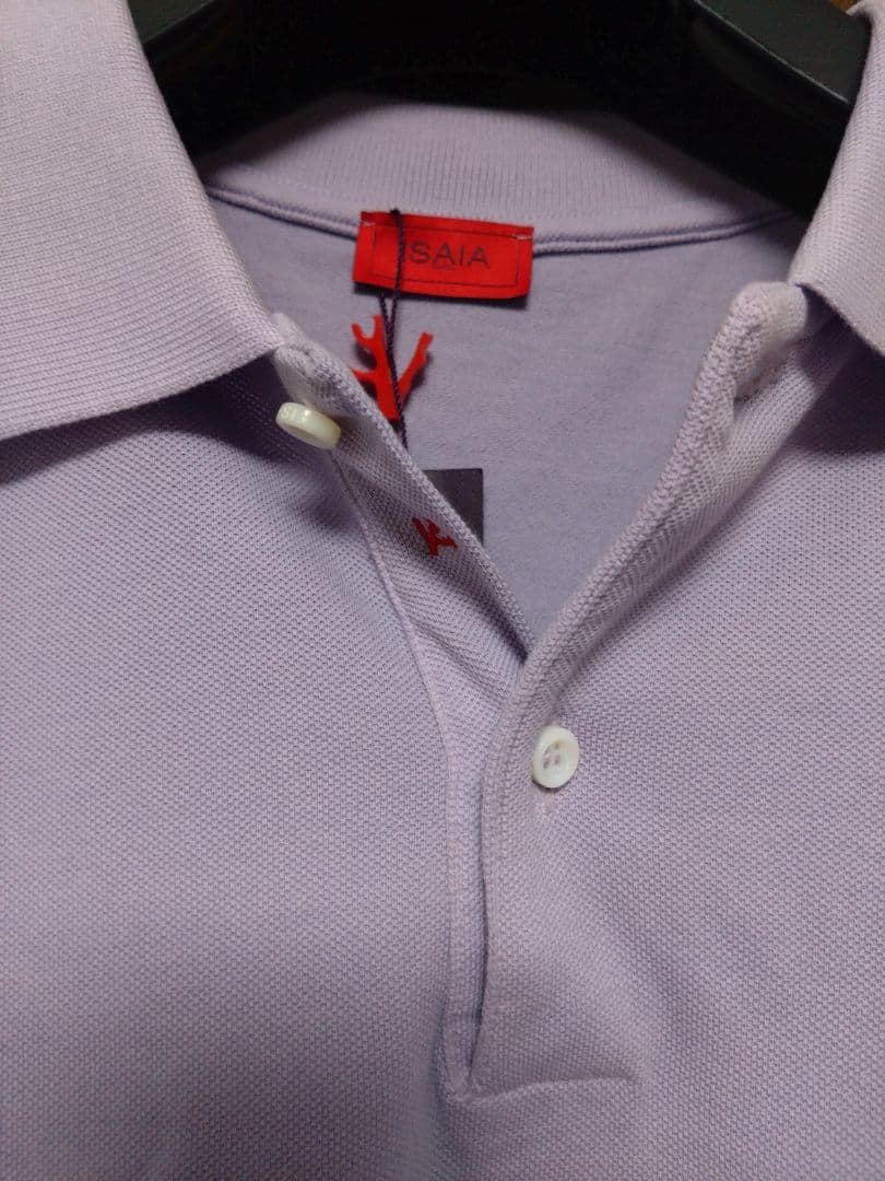 ISAIA　イザイア　サンゴ　ポロシャツ