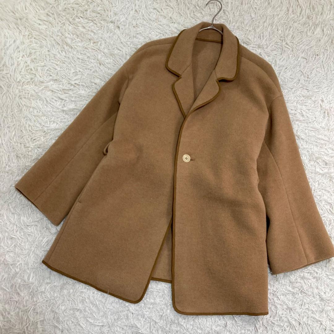 16592✨45rpm パイルカットメルトンジャケット コート キャメル