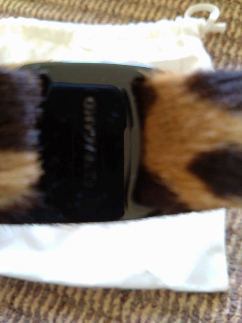 Salvatore Ferragamoレオパ柄ファーカチューシャ新品未使用