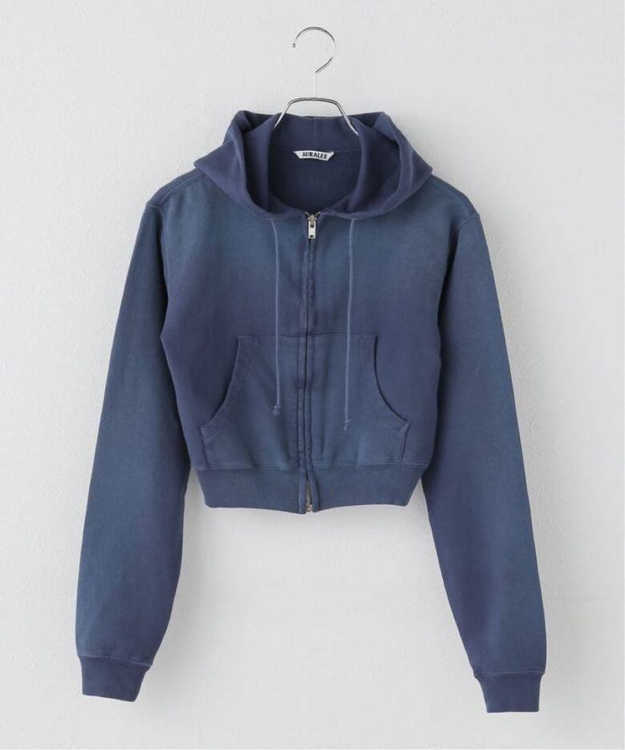 トップス AURALEE PRODUCT DYED SWEAT ZIP PARKA 1