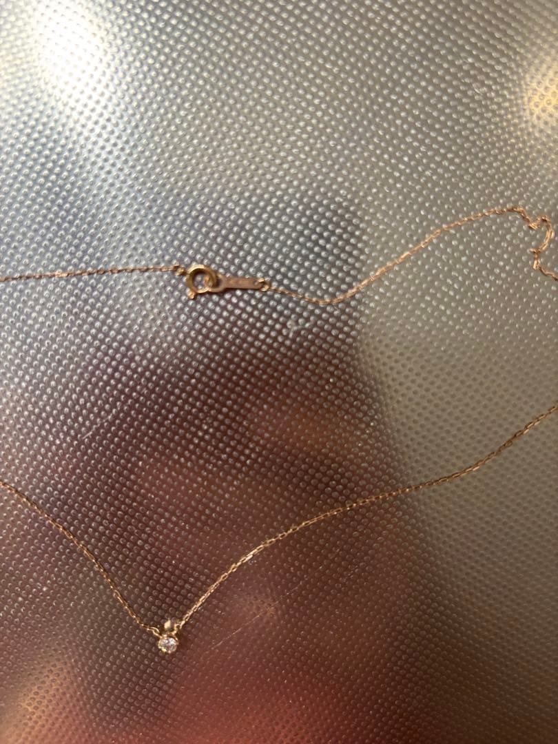 4℃ネックレス　ピンクゴールド