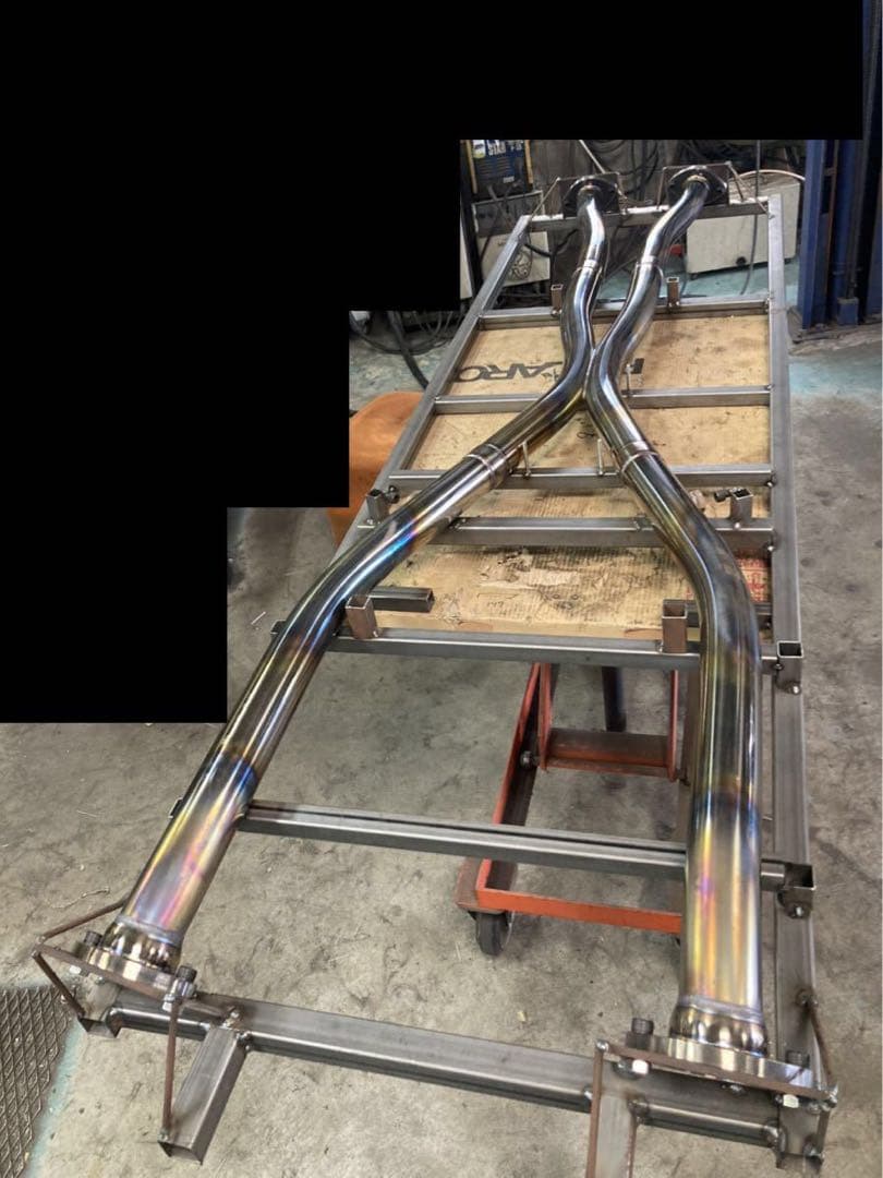 レクサス　マフラー　LC500 V8 中間センターパイプ　MSレーシング