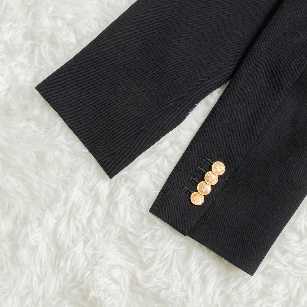 未使用 MACPHEE ビンテージギャバジン ダブルブレストジャケット 34 紺