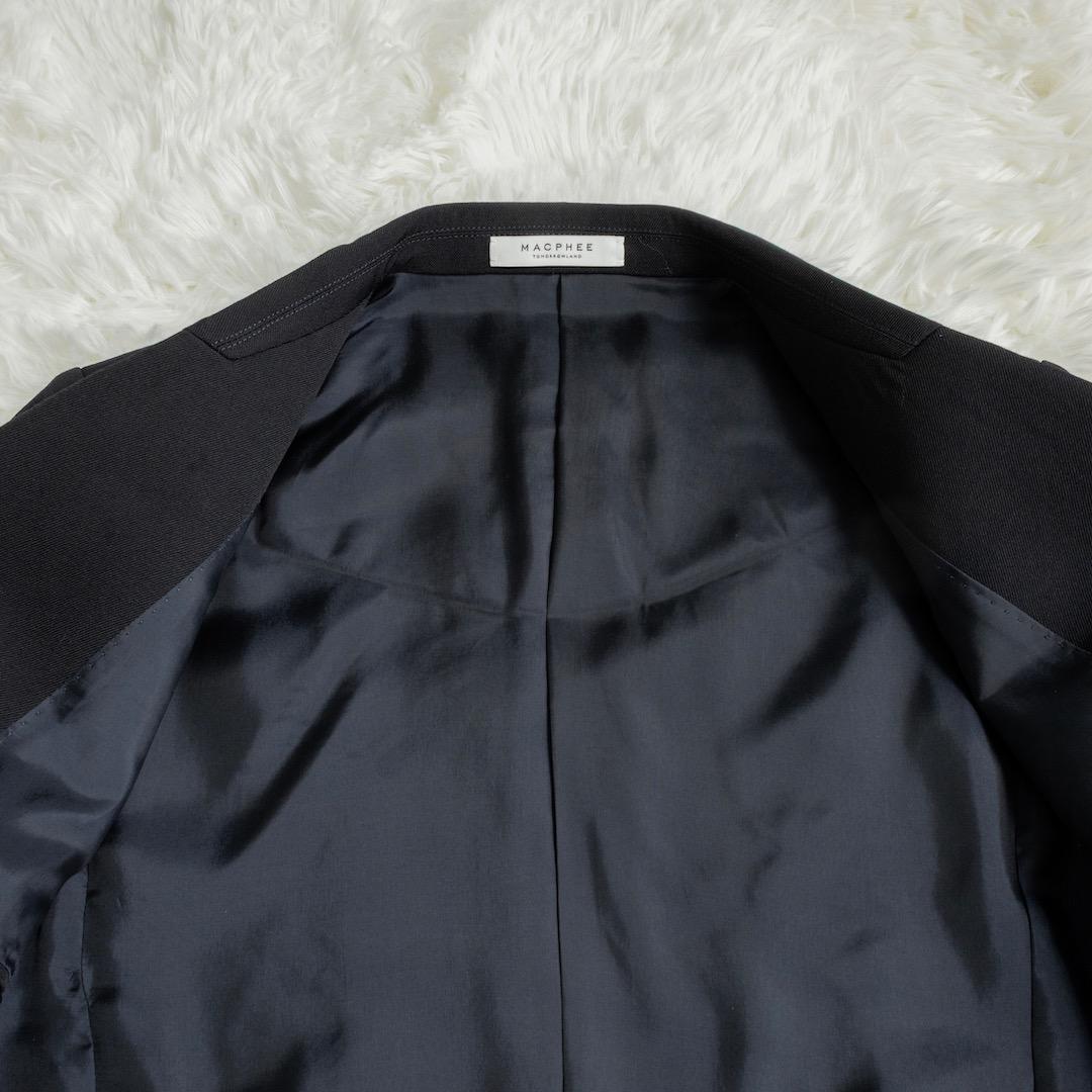 未使用 MACPHEE ビンテージギャバジン ダブルブレストジャケット 34 紺