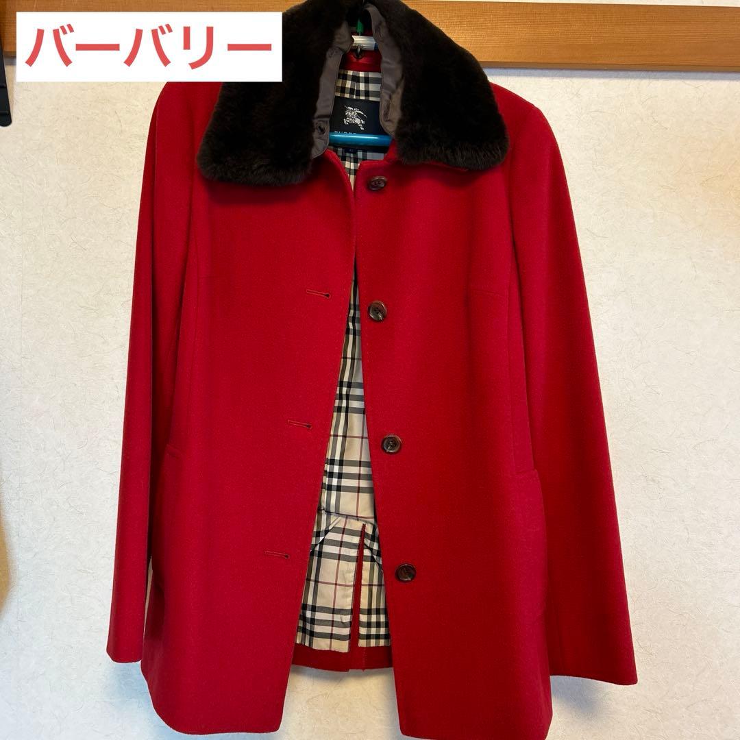 値下げ中、バーバリー、コート、ファー、サイズ42