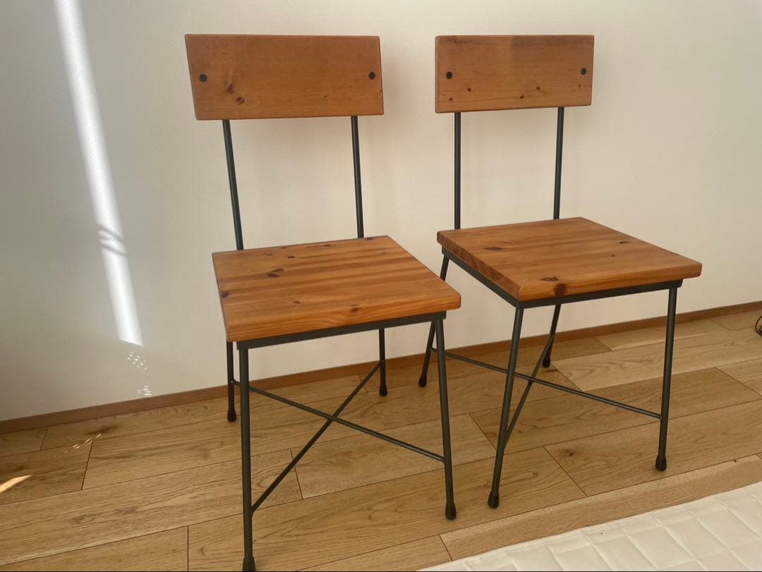 SK CHAIR チェア SIKAKU シカク 椅子 オーク 無垢材　①