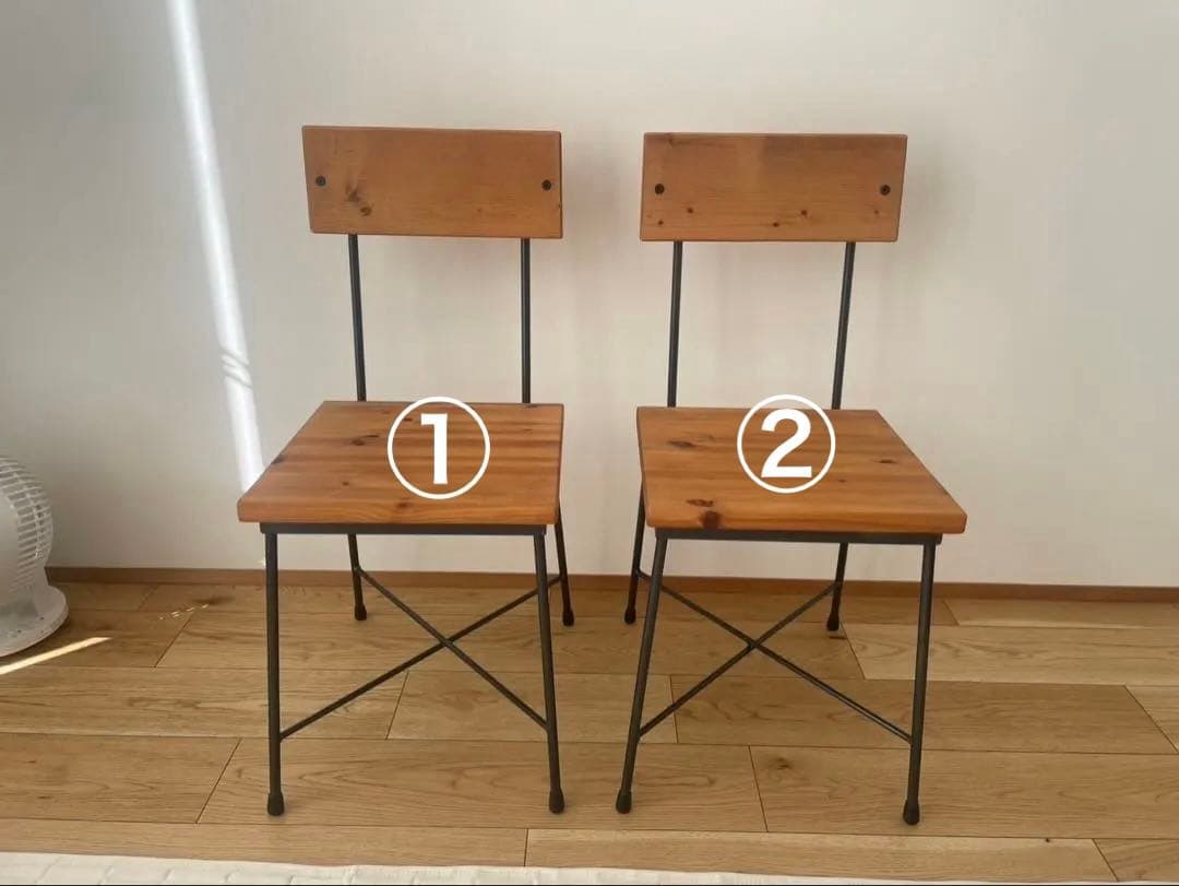 SK CHAIR チェア SIKAKU シカク 椅子 オーク 無垢材　①