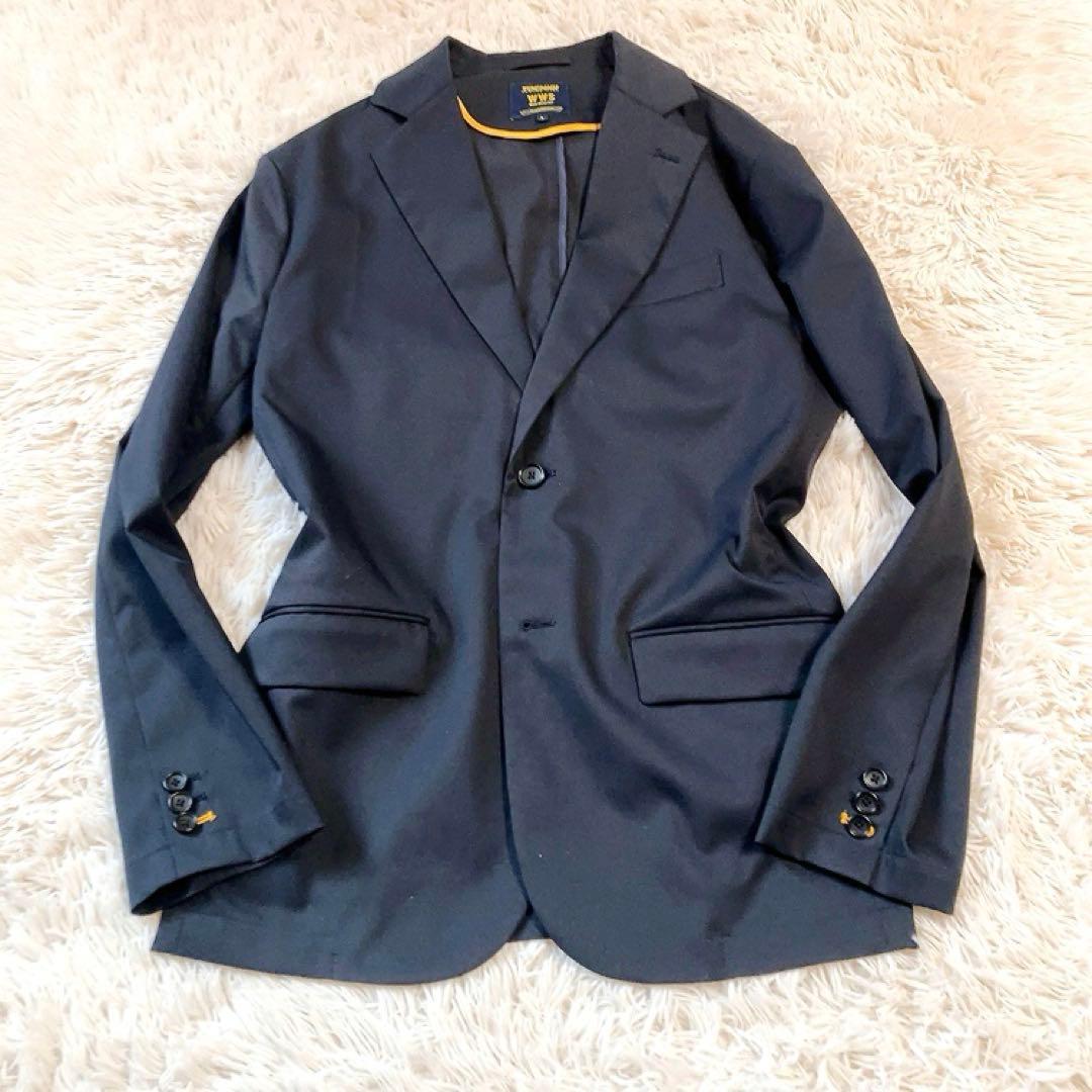 【栃木SC】WWS　スーツ　L　ダークネイビー　ARKnets　ストレッチ洗濯可