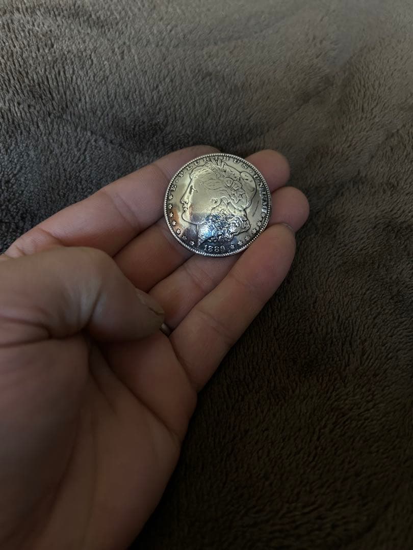 モルガン銀貨コンチョ　ウォレットパーツ