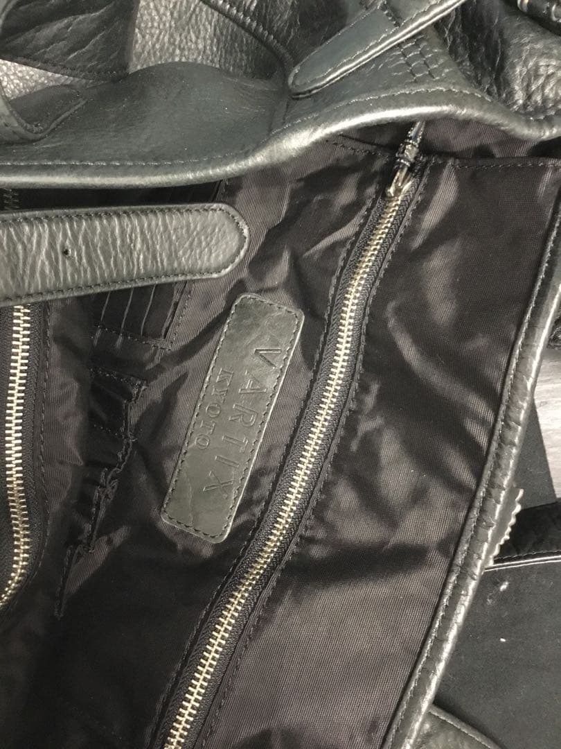 VARTIX 黒 レザー トートバッグ