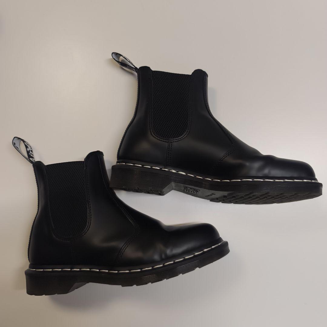 【美品】ドクターマーチン サイドゴア 白ステッチ UK7