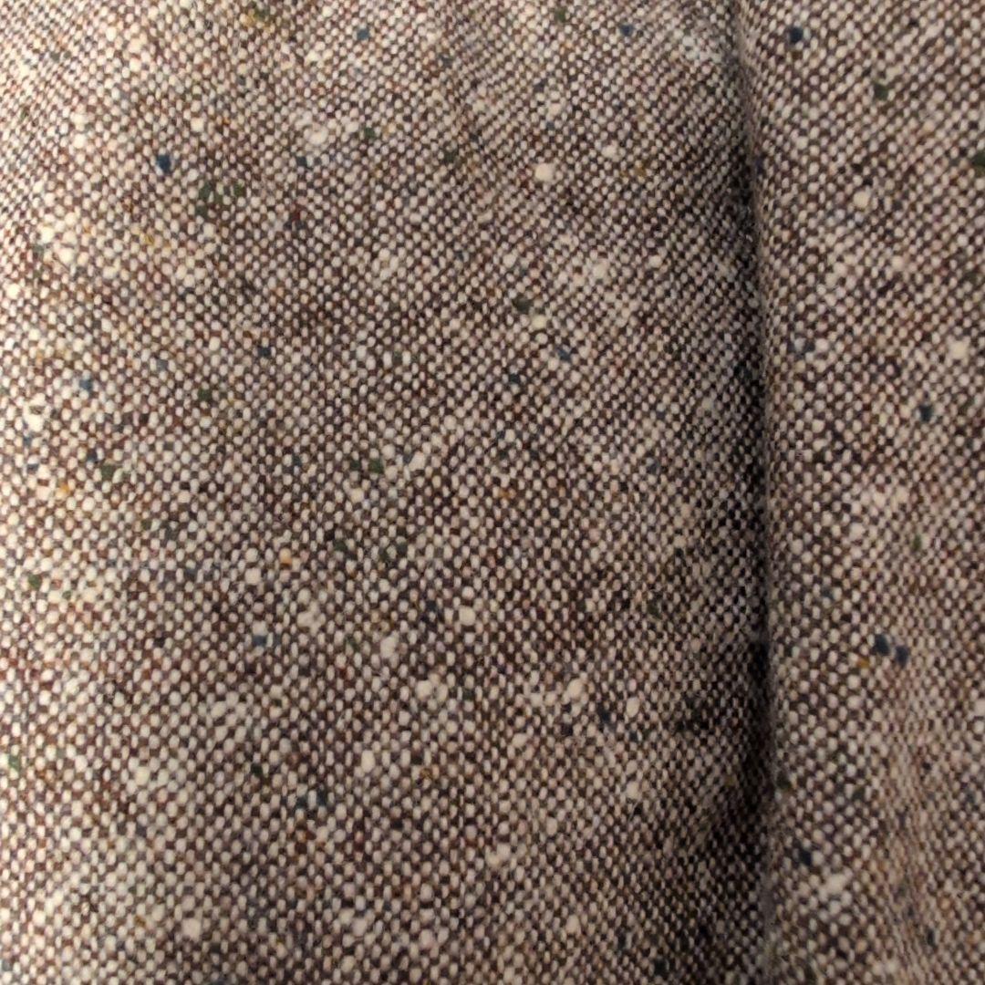 エキュパージュ ツィード調ウール ブラウン スラックスSize50