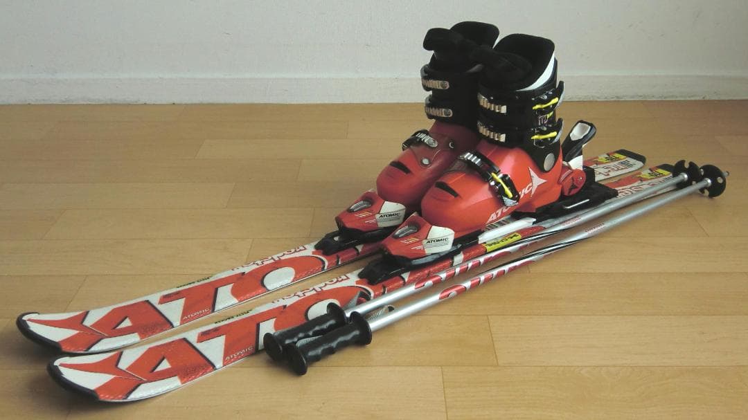 ■■送料無料■アトミック■子供用スキーセット■110/21-21.5■WAX済■