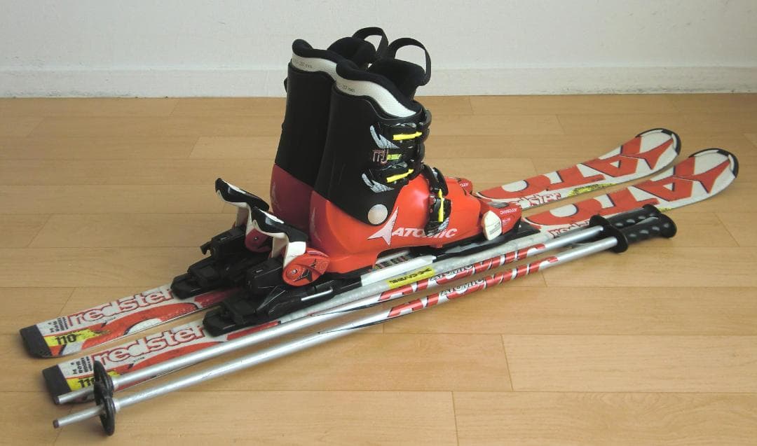 ■■送料無料■アトミック■子供用スキーセット■110/21-21.5■WAX済■