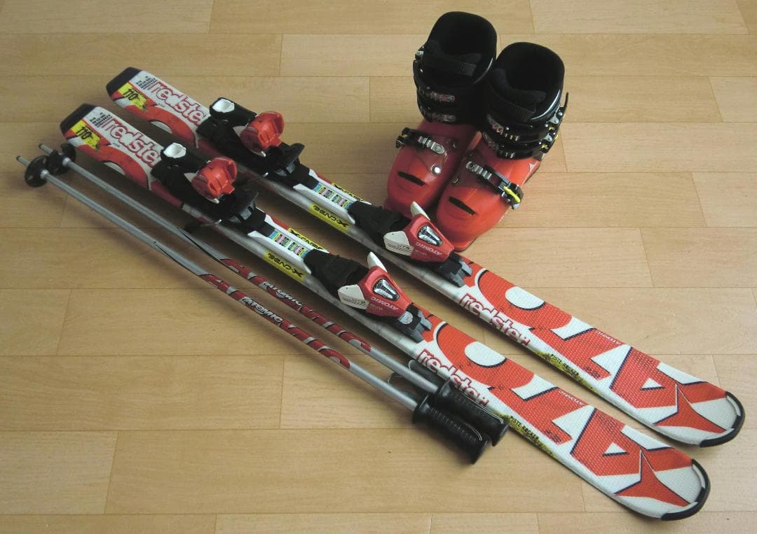 ■■送料無料■アトミック■子供用スキーセット■110/21-21.5■WAX済■