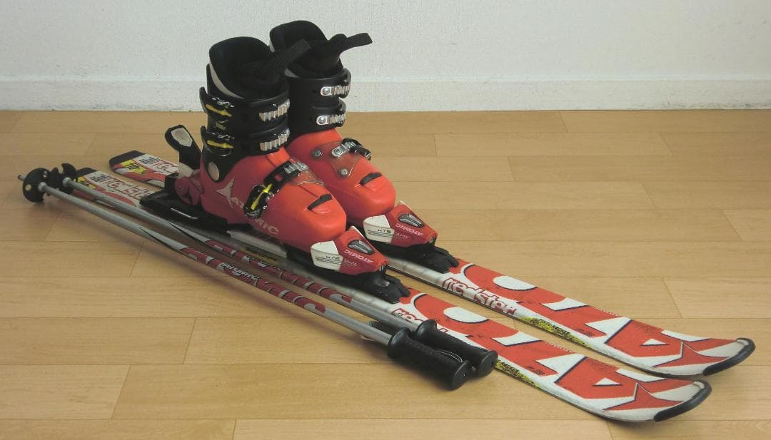 ■■送料無料■アトミック■子供用スキーセット■110/21-21.5■WAX済■