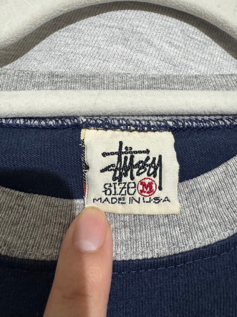 90's USA製 白タグ オールドステューシー ラグラン