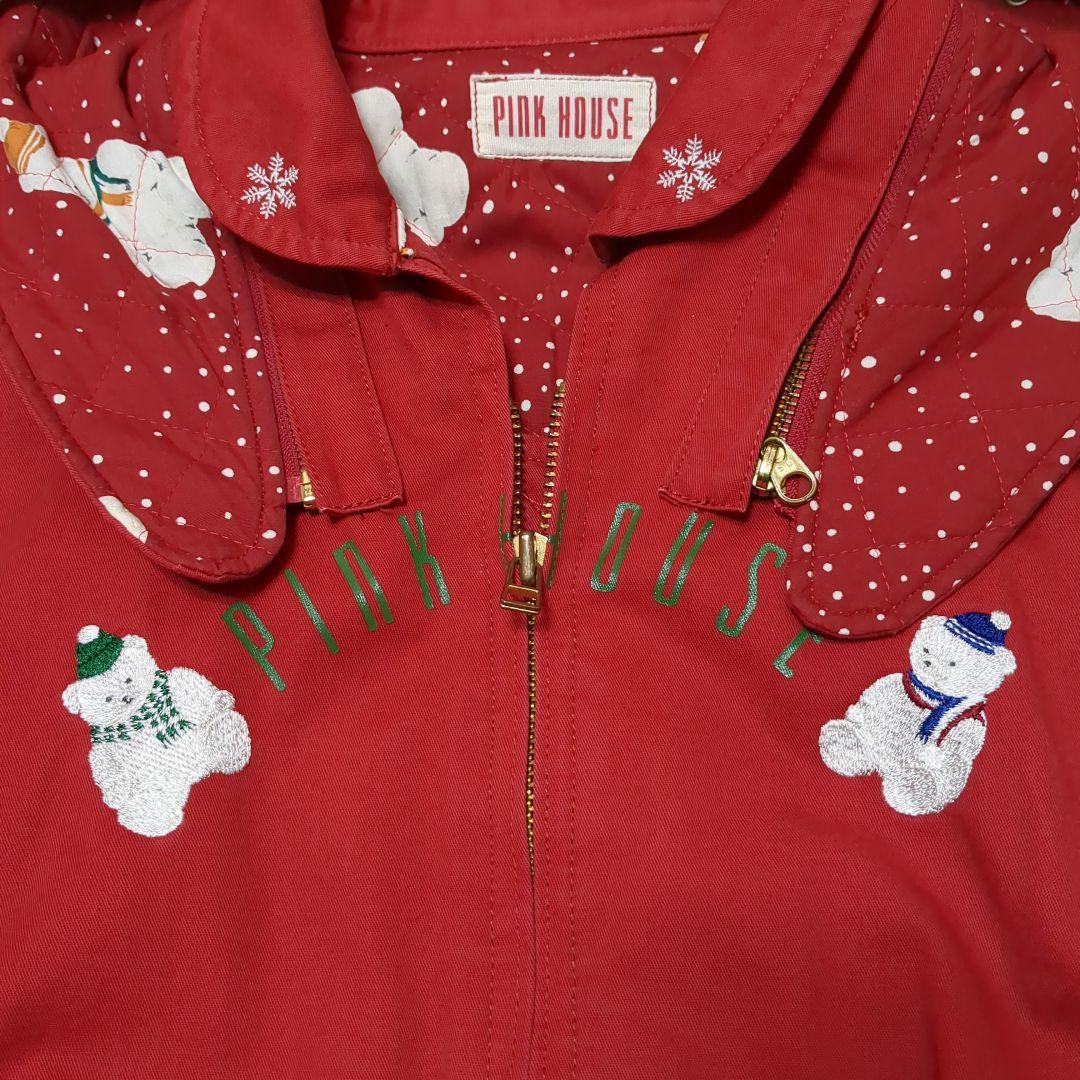 ピンクハウス レア 90年代 大人気 雪だるまくま ブルゾン 赤色 ヴィンテージ