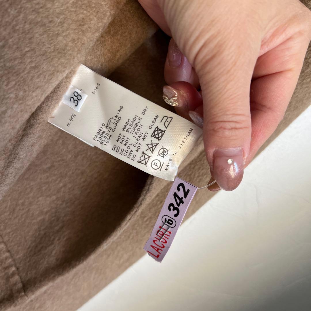 値下げしました Deuxieme Classeベージュ ロングコート サイズ38